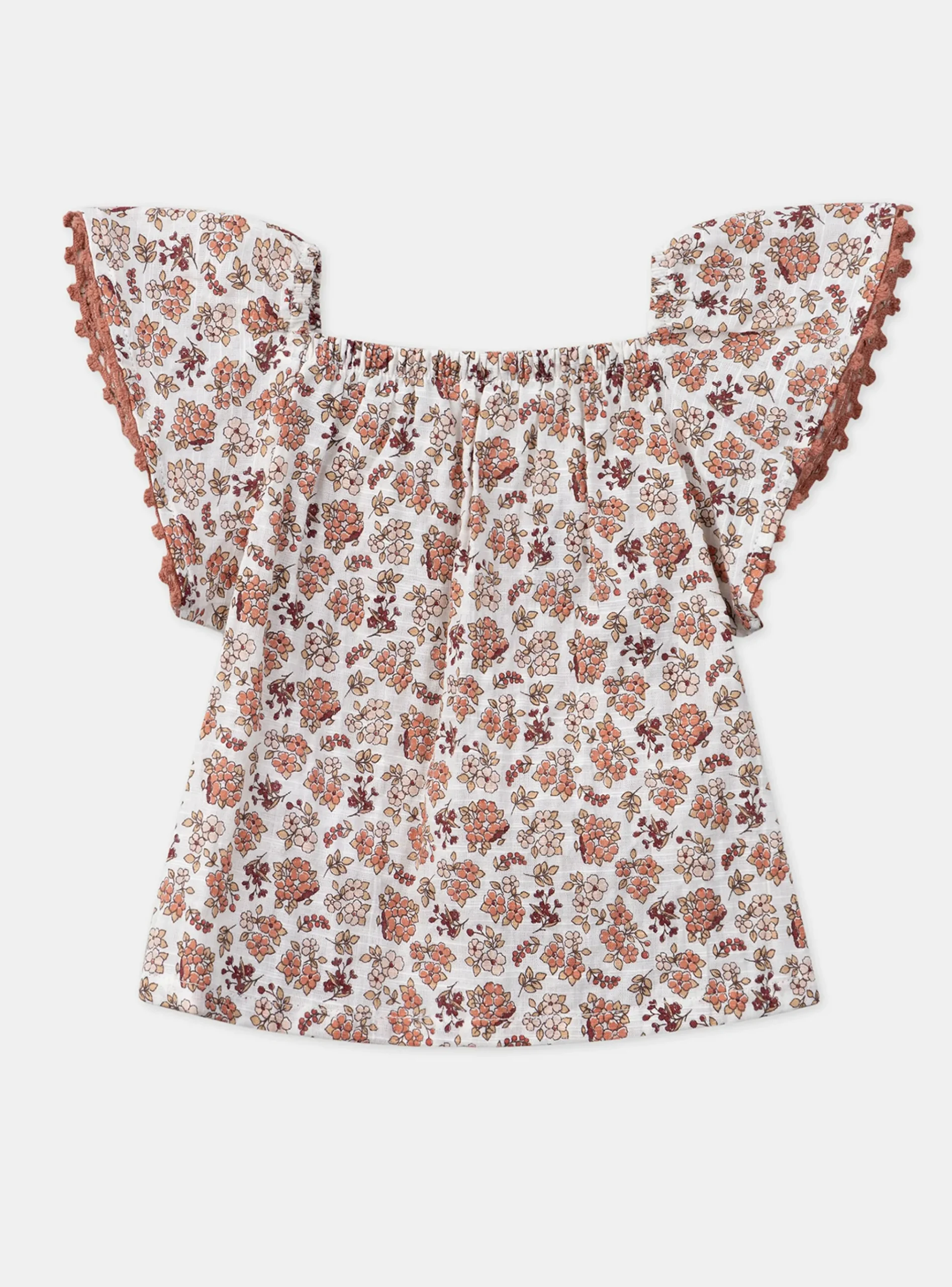 Sergent Major T-shirt & Blouse-Chemisier écru fleuri