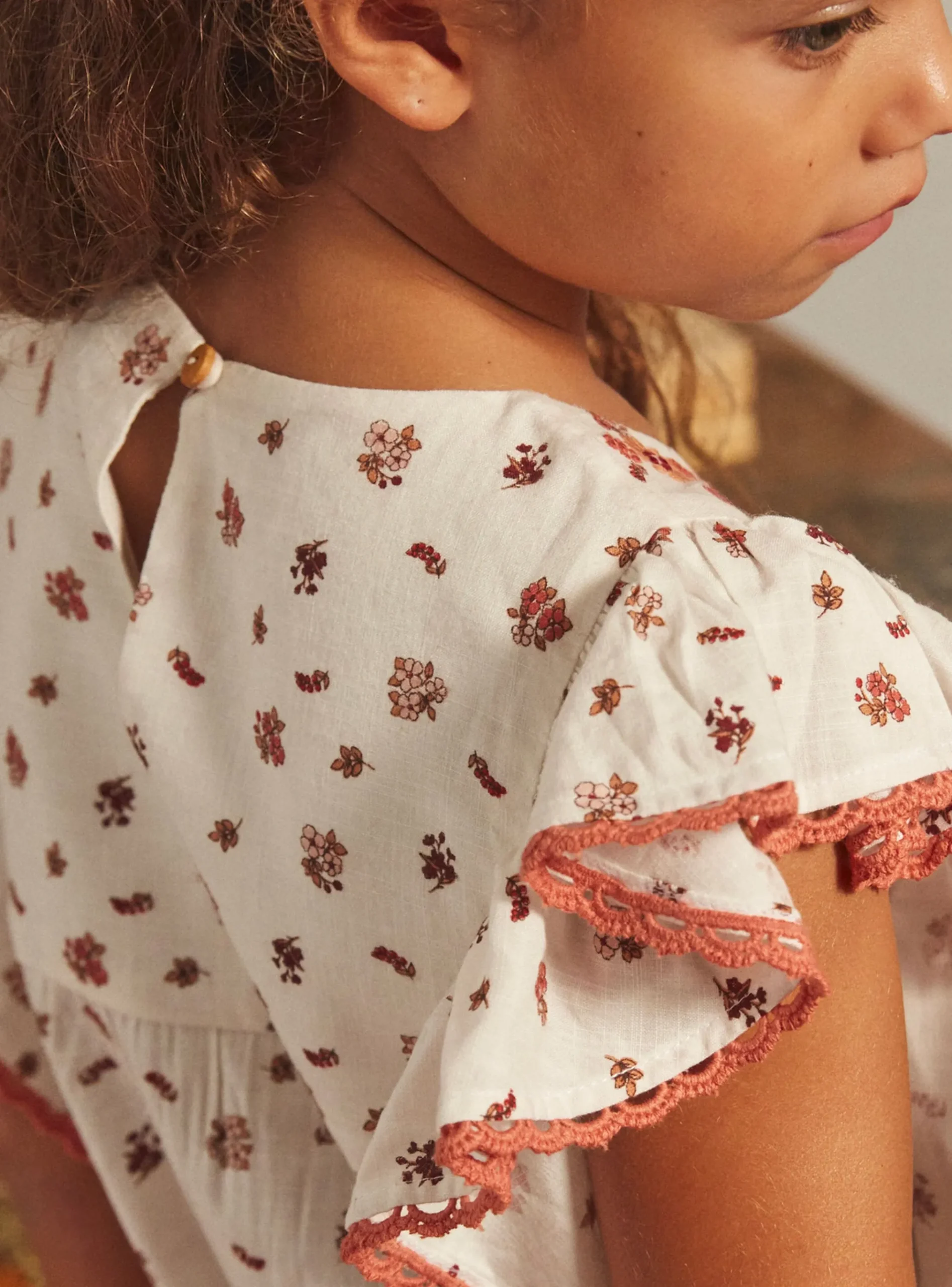 Sergent Major Blouse & T-shirt-Chemisier fleuri écru