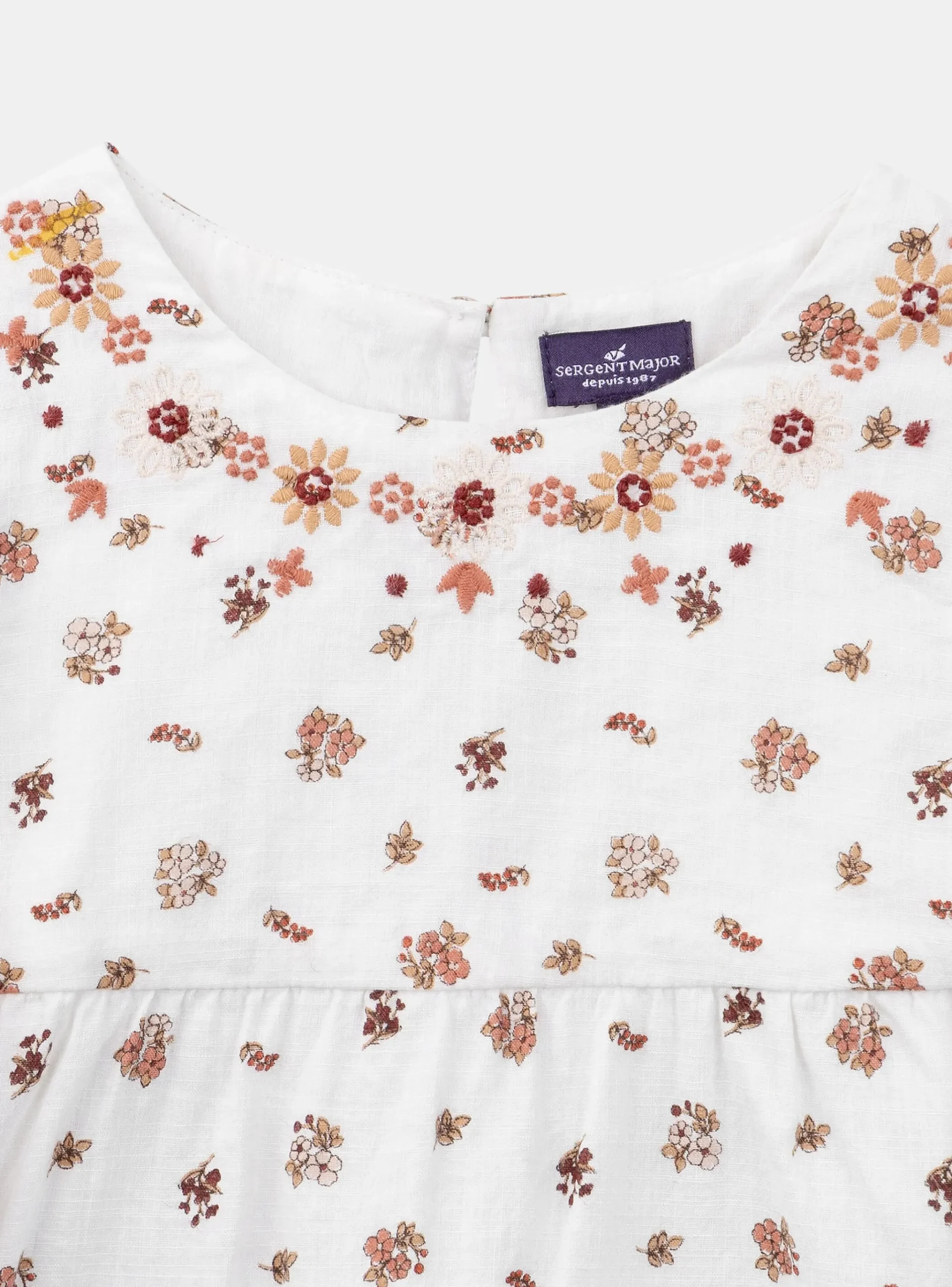 Sergent Major Blouse & T-shirt-Chemisier fleuri écru