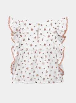 Sergent Major Blouse & T-shirt-Chemisier fleuri écru