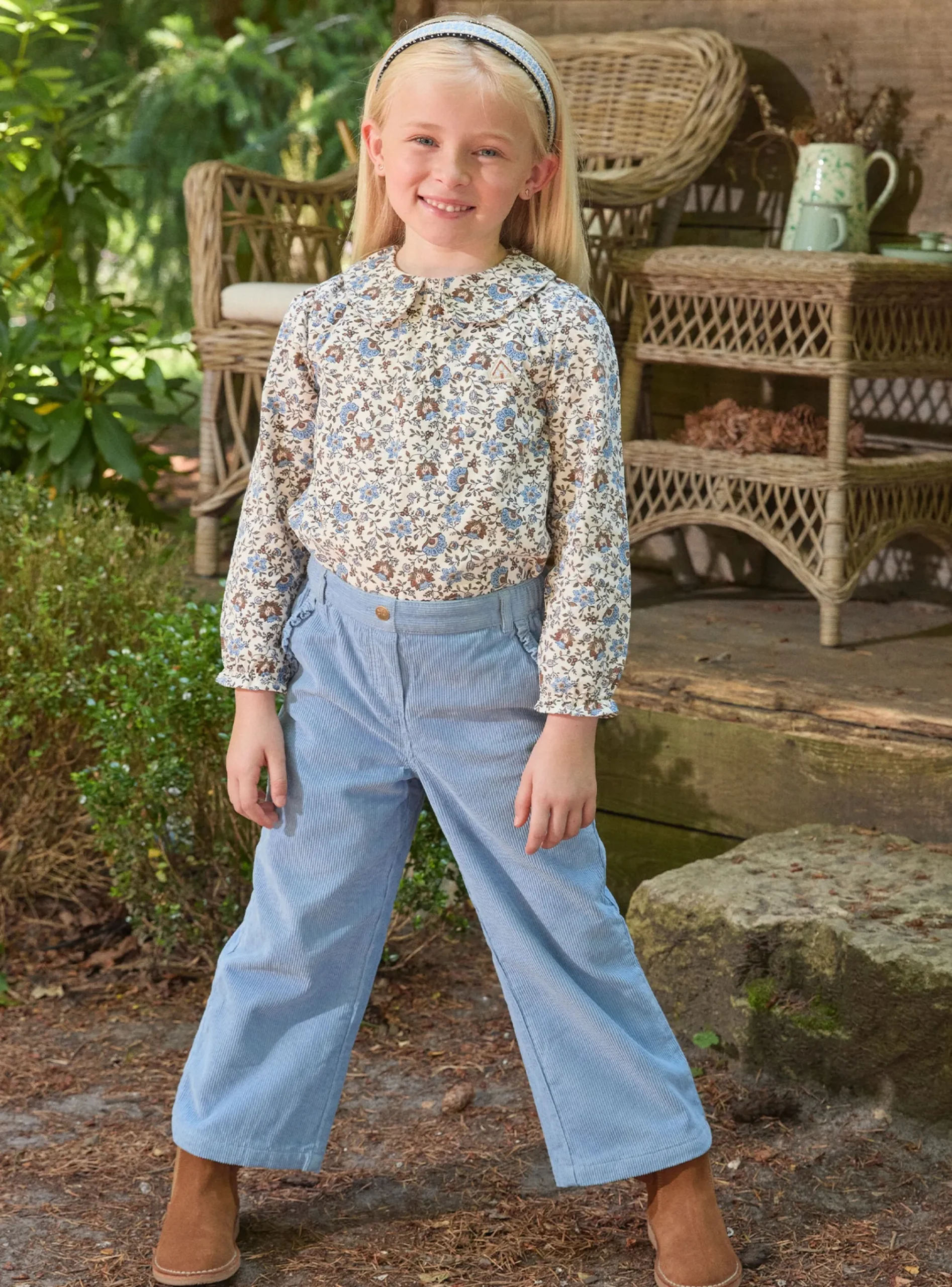 Sergent Major Blouse & T-shirt-Chemisier fleuri en velours