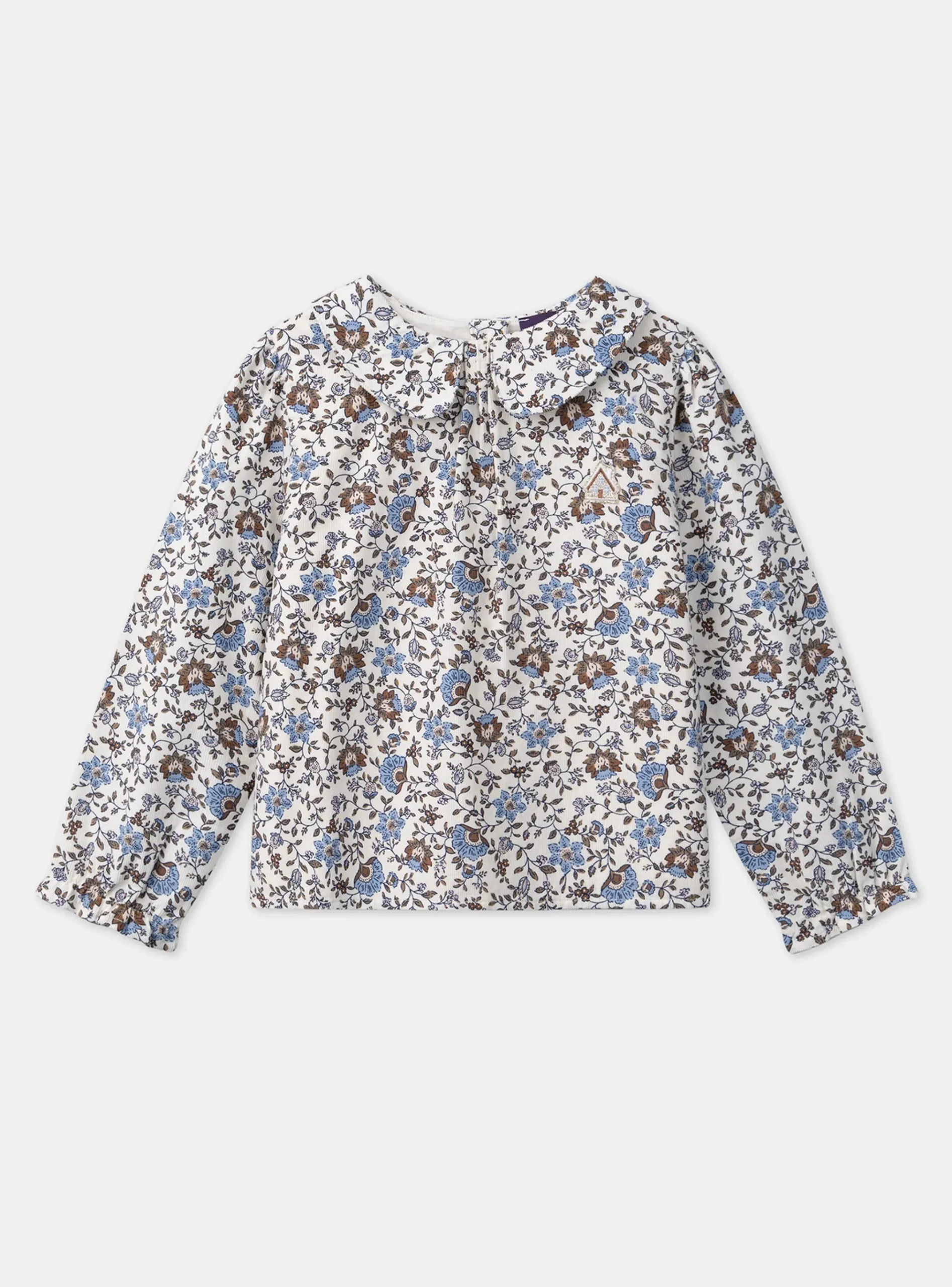 Sergent Major Blouse & T-shirt-Chemisier fleuri en velours