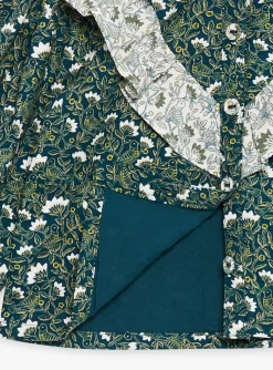 Sergent Major T-shirt & Blouse-Chemisier vert &eacute;meraude &agrave; imprim&eacute; fleuri