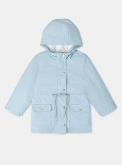 Sergent Major Manteau, Parka & Veste-Cir&eacute; bleu &agrave; capuche