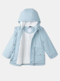 Sergent Major Manteau, Parka & Veste-Cir&eacute; bleu &agrave; capuche