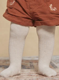 Sergent Major Chaussettes & Collant-Collants beige côtelés
