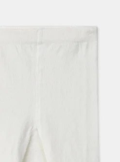 Sergent Major Sous-vêtement, Chaussette & Collant-Collants &eacute;crus maille c&ocirc;tel&eacute;e