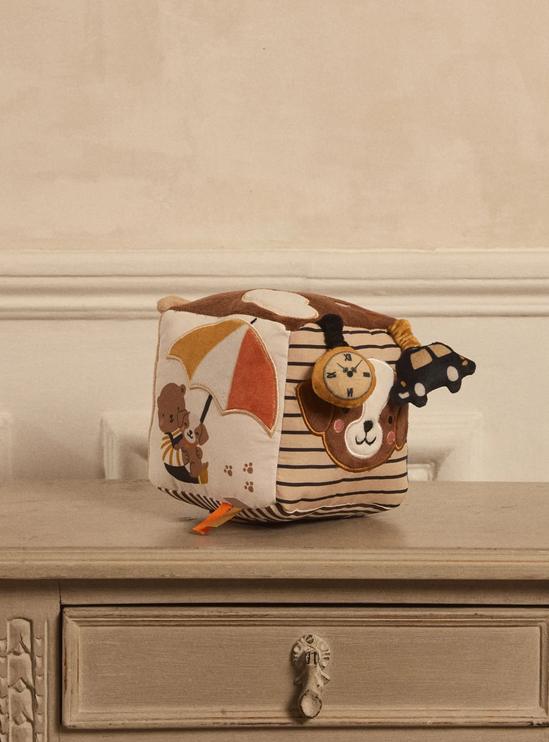 Sergent Major Jouets & Peluches-Cube d'activités en multi matière marron