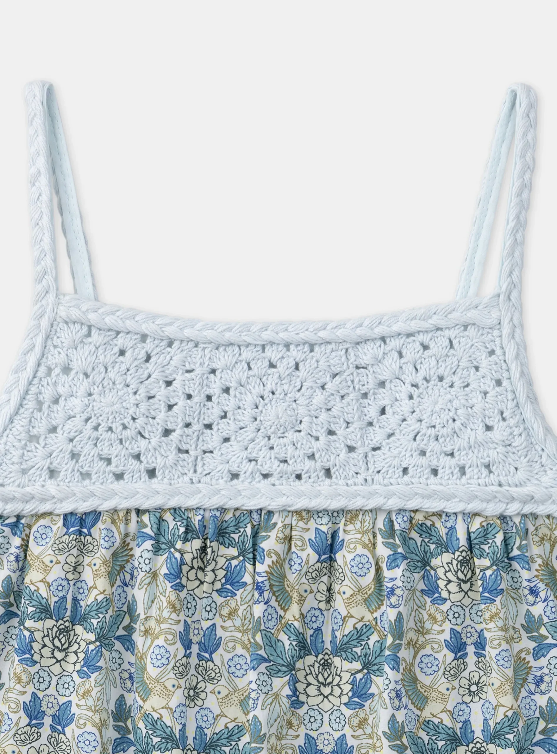 Sergent Major Blouse & T-shirt-Débardeur à dentelle Vert à Fleurs