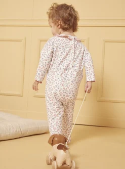 Sergent Major Pyjama & Grenouillère-Dors-bien en molleton fleuri