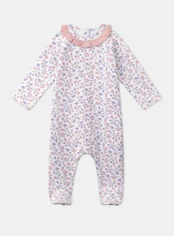 Sergent Major Pyjama & Grenouillère-Dors-bien en molleton fleuri