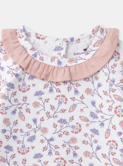 Sergent Major Pyjama & Grenouillère-Dors-bien en molleton fleuri