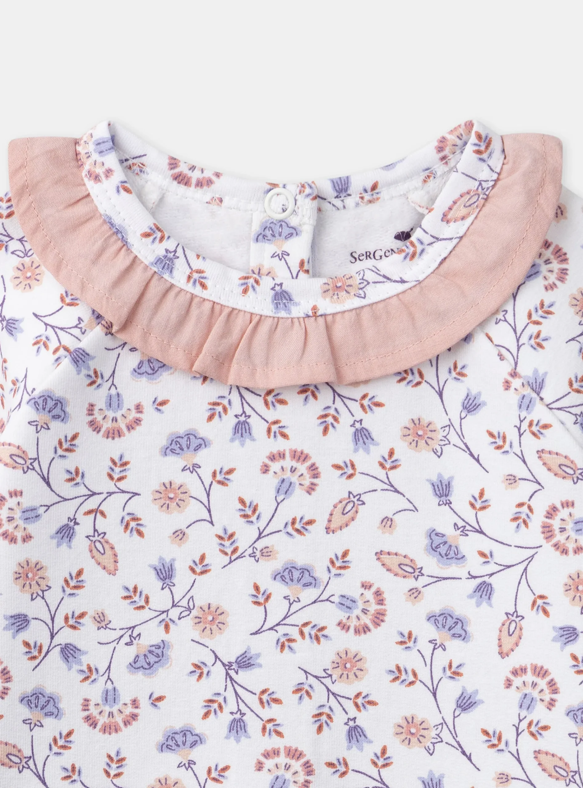 Sergent Major Pyjama & Grenouillère-Dors-bien en molleton fleuri
