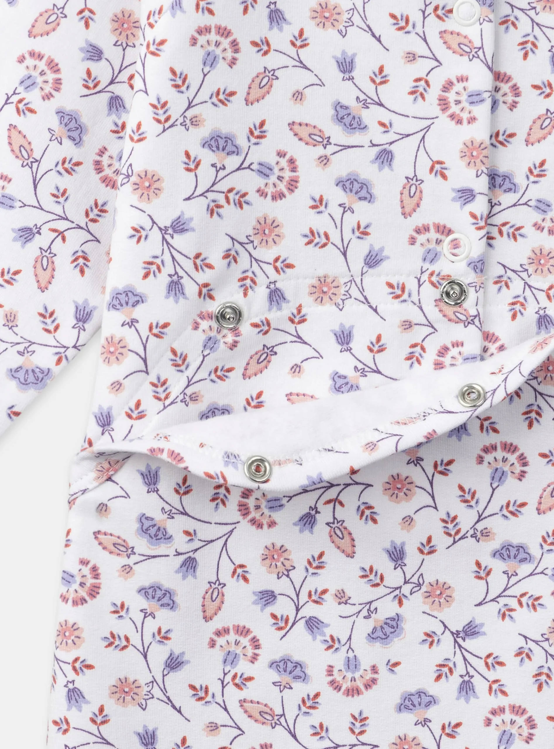 Sergent Major Pyjama & Grenouillère-Dors-bien en molleton fleuri