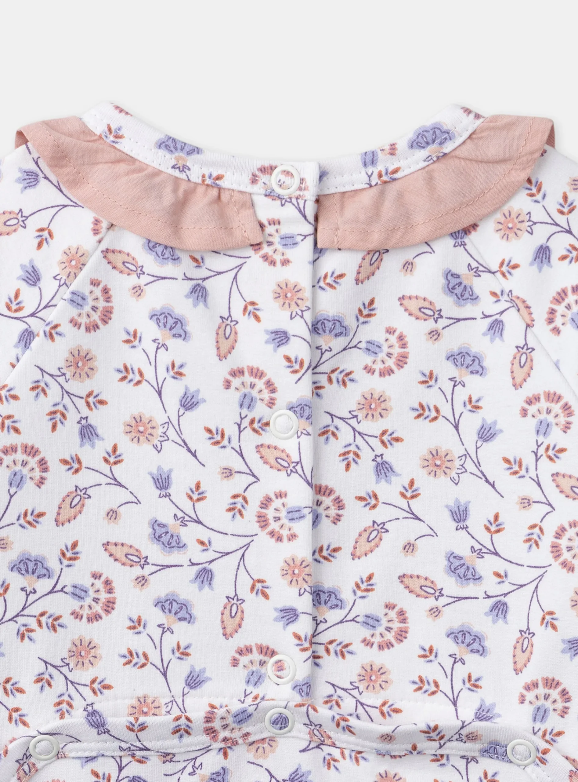 Sergent Major Pyjama & Grenouillère-Dors-bien en molleton fleuri
