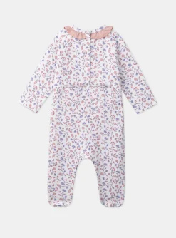 Sergent Major Pyjama & Grenouillère-Dors-bien en molleton fleuri