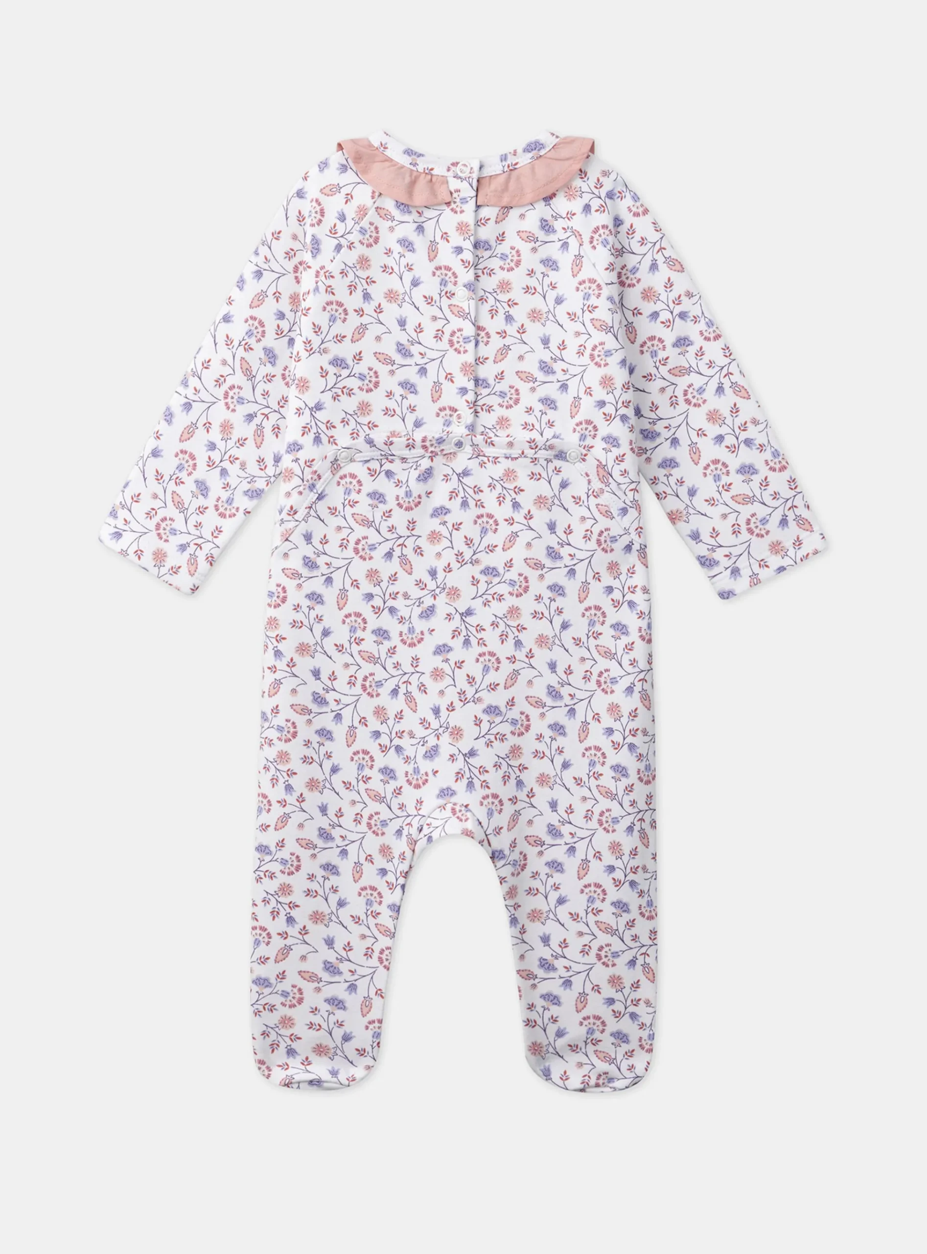 Sergent Major Pyjama & Grenouillère-Dors-bien en molleton fleuri