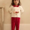 Sergent Major Pyjama & Grenouillère-Dors-bien en velours avec bandeau de No&euml;l