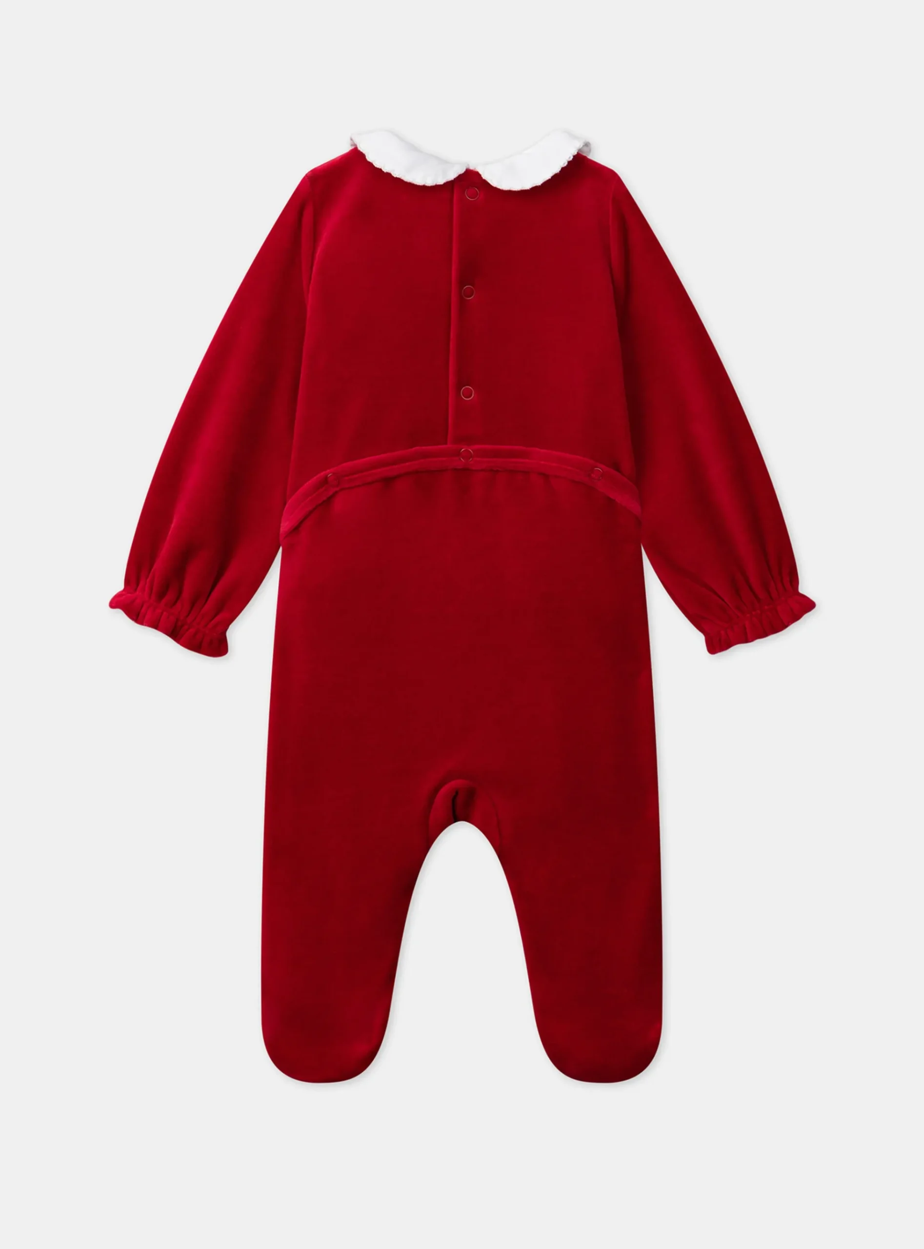 Sergent Major Pyjama & Grenouillère-Dors-bien en velours avec bonnet de Noël