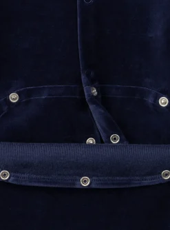 Sergent Major Pyjama & Grenouillère-Dors-bien en velours avec bonnet