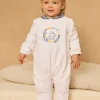 Sergent Major Pyjama & Grenouillère-Dors-bien en velours d&eacute;vor&eacute;