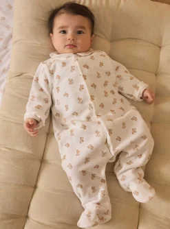 Sergent Major Pyjama & Grenouillère-Dors-bien en velours imprimé