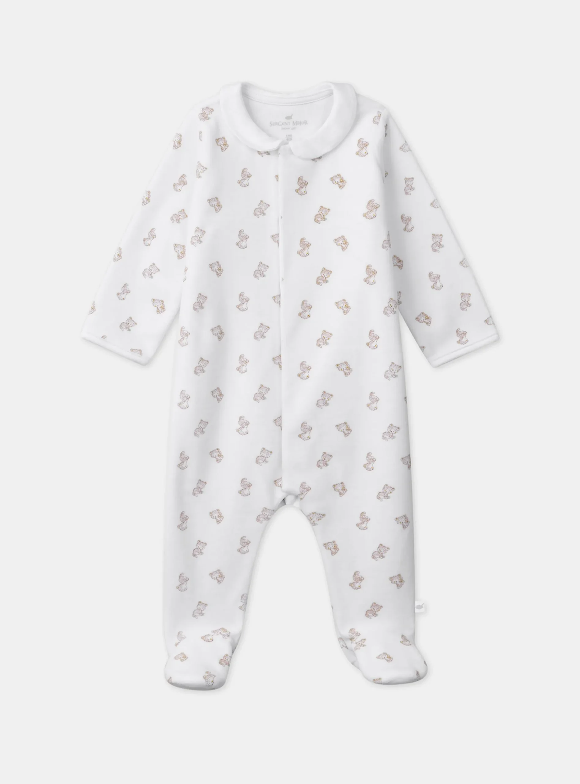 Sergent Major Pyjama & Grenouillère-Dors-bien en velours imprimé