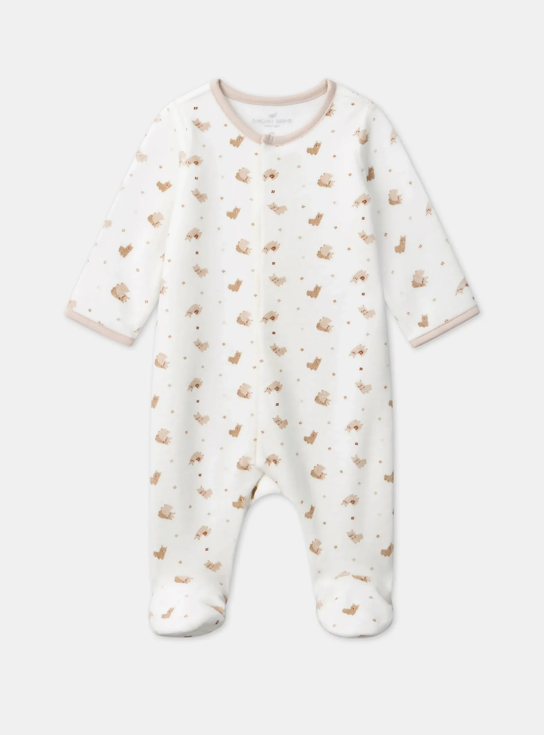 Sergent Major Pyjama & Grenouillère-Dors-bien en velours imprimé