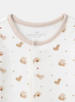 Sergent Major Pyjama & Grenouillère-Dors-bien en velours imprimé