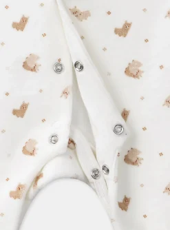Sergent Major Pyjama & Grenouillère-Dors-bien en velours imprimé