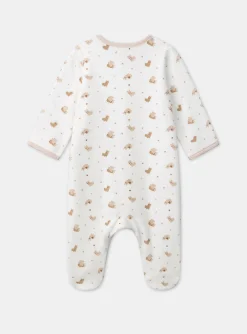 Sergent Major Pyjama & Grenouillère-Dors-bien en velours imprimé