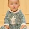 Sergent Major Pyjama & Grenouillère-Dors-bien en velours lapin
