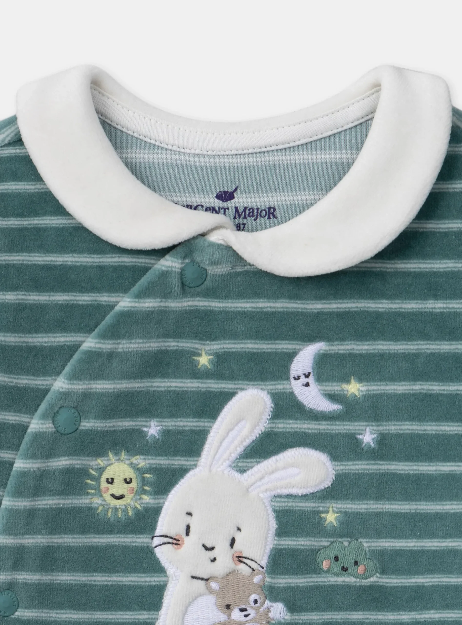 Sergent Major Pyjama & Grenouillère-Dors-bien en velours lapin