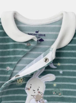 Sergent Major Pyjama & Grenouillère-Dors-bien en velours lapin