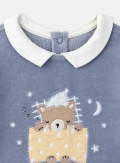 Sergent Major Pyjama & Grenouillère-Dors-bien en velours uni et imprimé