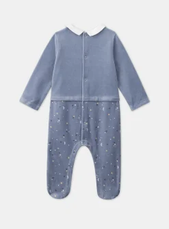 Sergent Major Pyjama & Grenouillère-Dors-bien en velours uni et imprimé