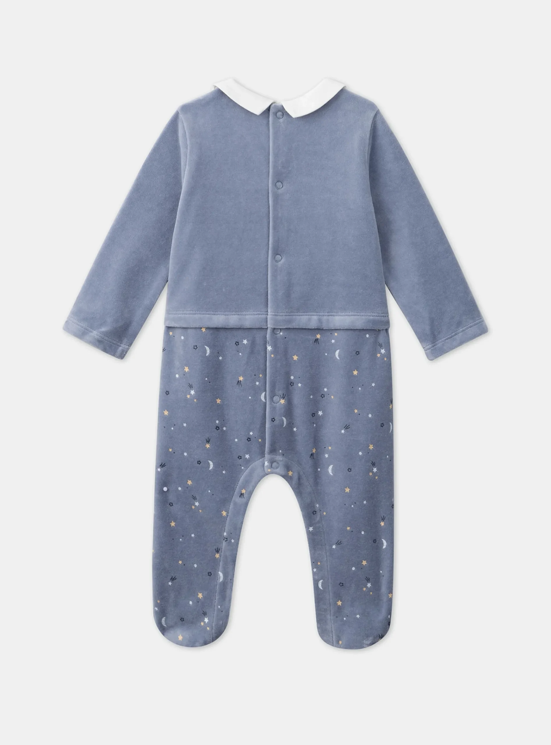 Sergent Major Pyjama & Grenouillère-Dors-bien en velours uni et imprimé