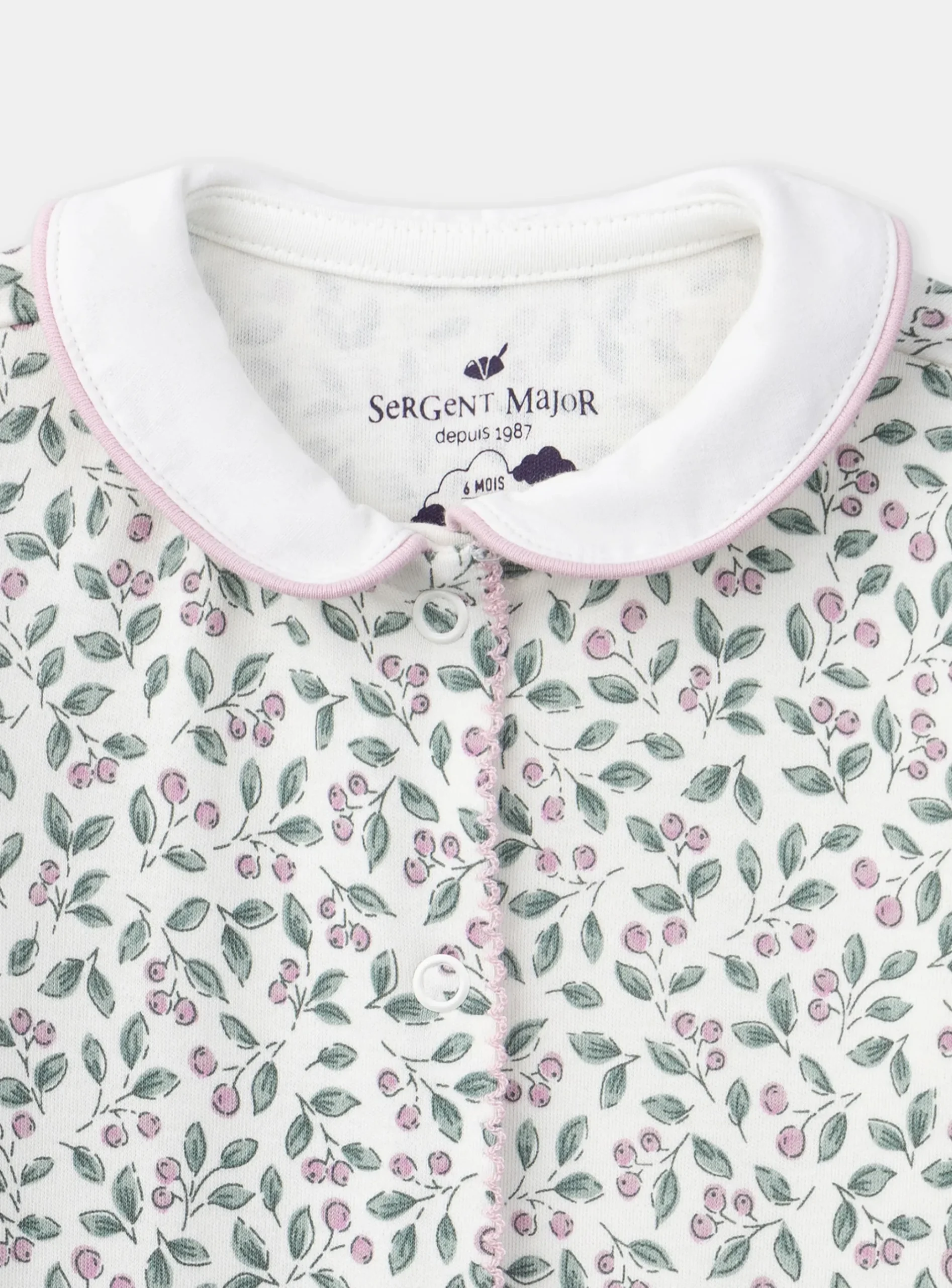 Sergent Major Pyjama & Grenouillère-Dors-bien imprimé sans pied