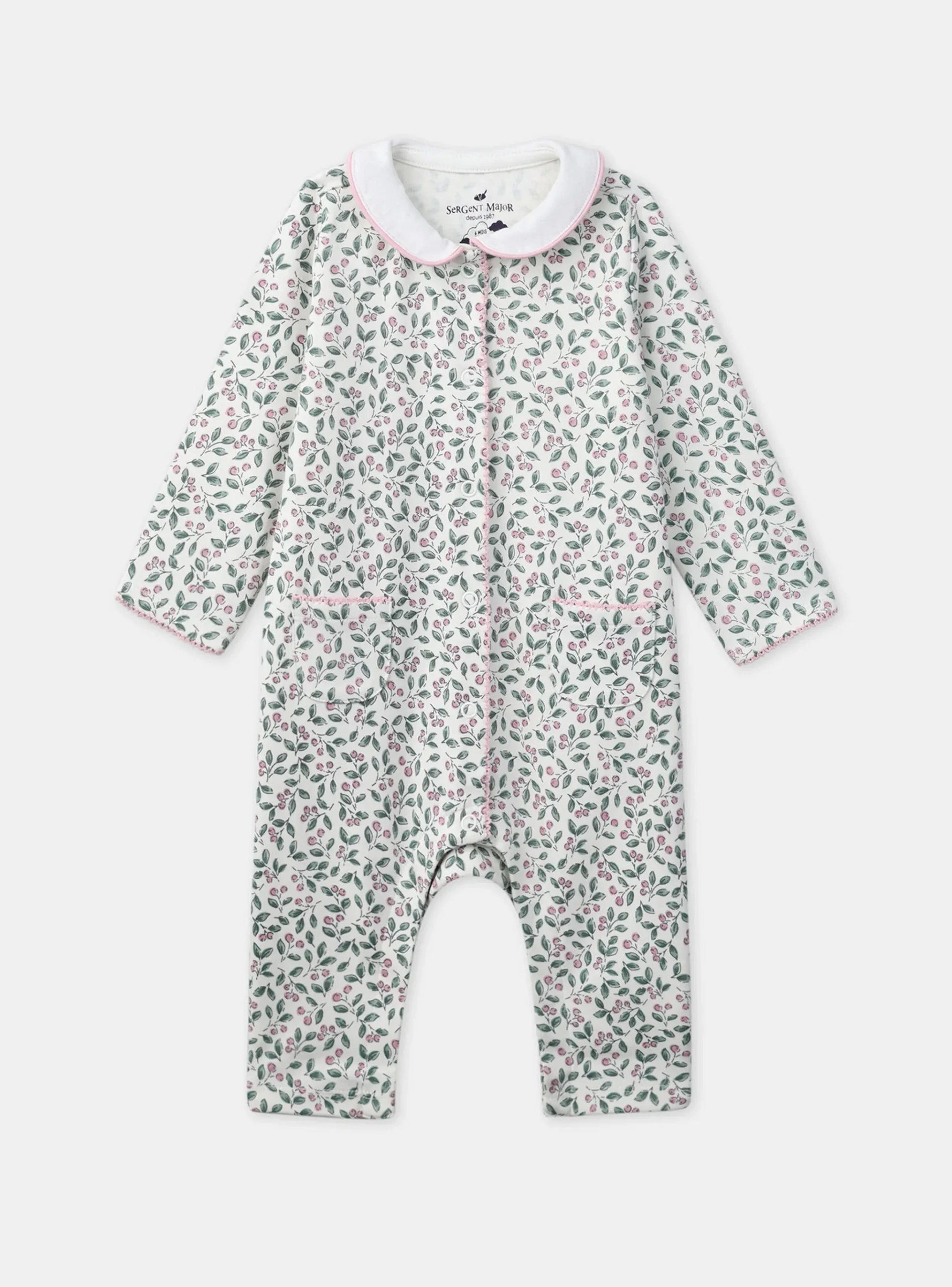 Sergent Major Pyjama & Grenouillère-Dors-bien imprimé sans pied