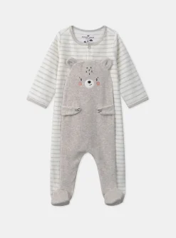 Sergent Major Pyjama & Grenouillère-Dors-bien ours avec bonnet