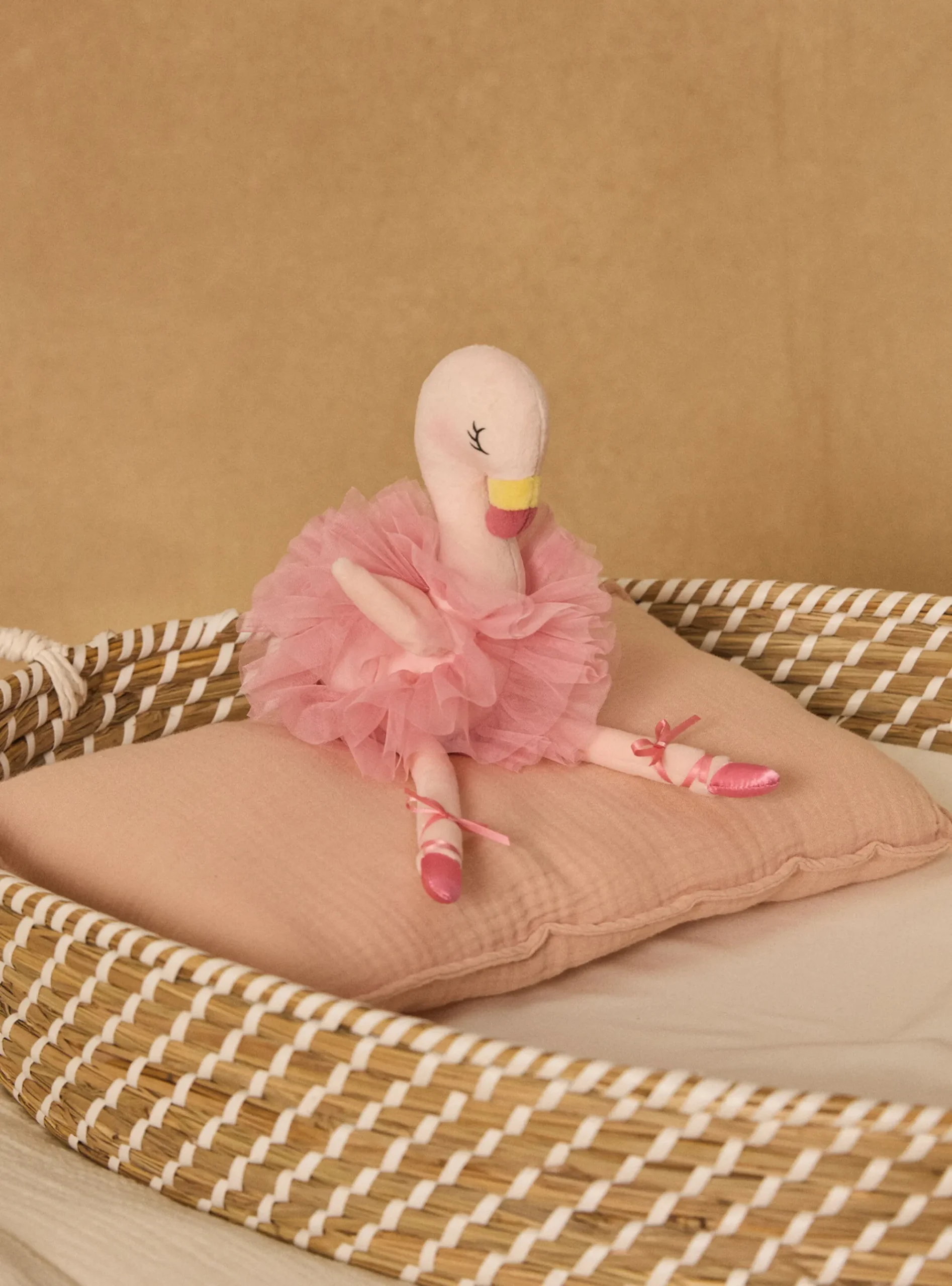 Sergent Major Jouets & Doudous-Doudou de naissance flamant rose