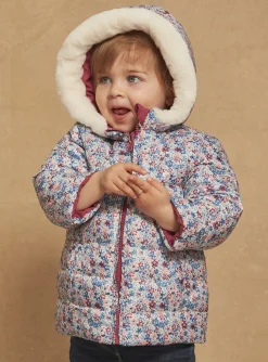 Sergent Major Manteau, Parka & Veste-Doudoune &agrave; capuche rose r&eacute;versible