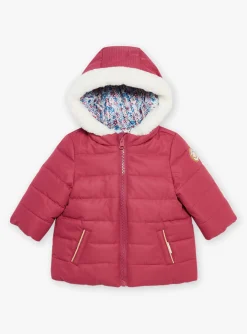 Sergent Major Manteau, Parka & Veste-Doudoune &agrave; capuche rose r&eacute;versible