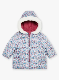 Sergent Major Manteau, Parka & Veste-Doudoune &agrave; capuche rose r&eacute;versible