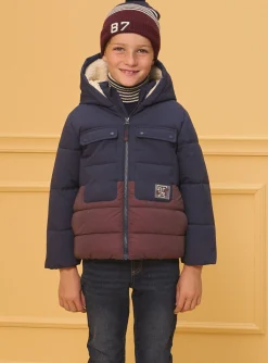 Sergent Major Manteau, Parka & Veste-Doudoune Bicolore Réfléchissante