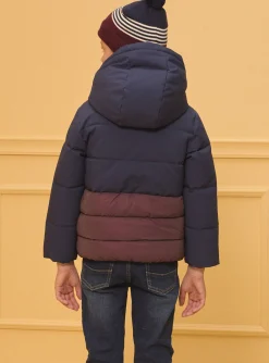 Sergent Major Manteau, Parka & Veste-Doudoune Bicolore R&eacute;fl&eacute;chissante