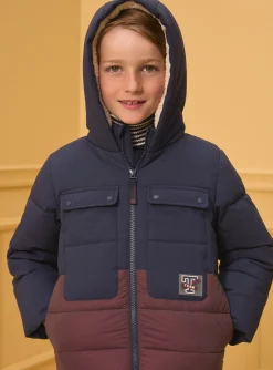 Sergent Major Manteau, Parka & Veste-Doudoune Bicolore Réfléchissante