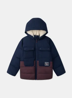 Sergent Major Manteau, Parka & Veste-Doudoune Bicolore Réfléchissante