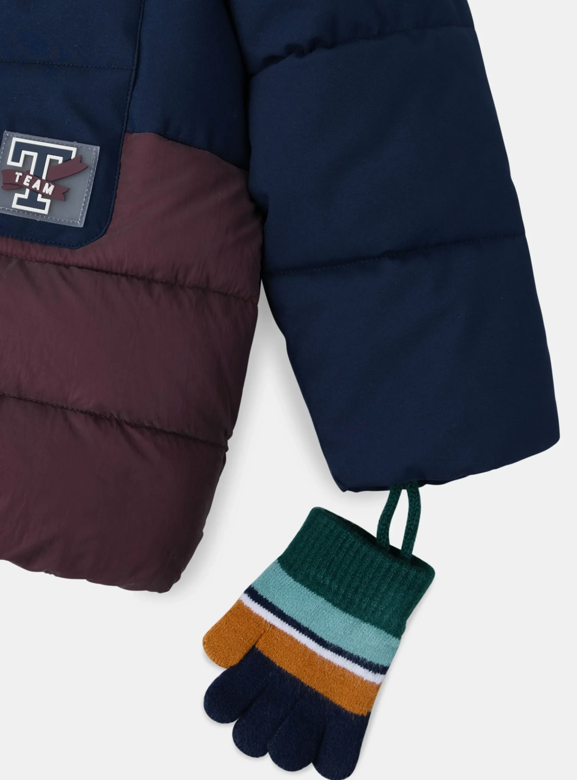 Sergent Major Manteau, Parka & Veste-Doudoune Bicolore Réfléchissante