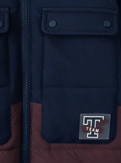 Sergent Major Manteau, Parka & Veste-Doudoune Bicolore Réfléchissante